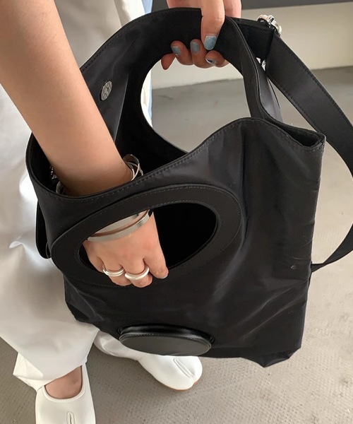 【LONSLAN】ラウンドホール2wayバッグ sanal24a013（ハンドバッグ）｜SANSeLF（サンセルフ）