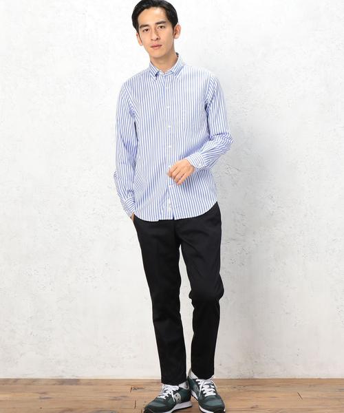 green label relaxing(グリーンレーベルリラクシング)の「□LON/ST GIZA BD シャツ◆(シャツ/ブラウス・メンズ・ネイビー/ライトブルー・SMALL/X-LARGE/LARGE/MEDIUM)」の6枚目の写真