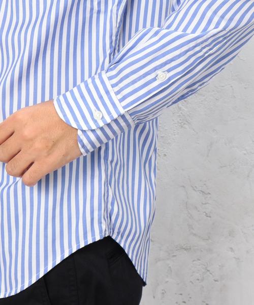 green label relaxing(グリーンレーベルリラクシング)の「□LON/ST GIZA BD シャツ◆(シャツ/ブラウス・メンズ・ネイビー/ライトブルー・SMALL/X-LARGE/LARGE/MEDIUM)」の8枚目の写真