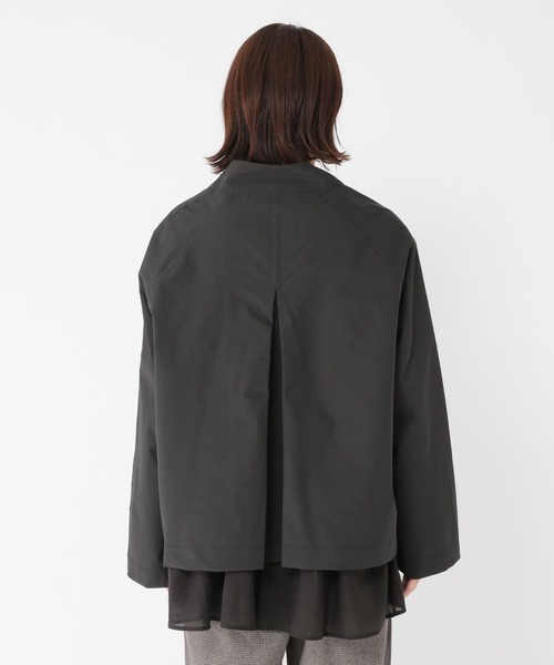 studio CLIP(スタディオクリップ)の「【撥水/防風】スタンドテントラインショートブルゾン(ブルゾン・レディース・ブラウン/ブラック・FREE)」の3枚目の写真