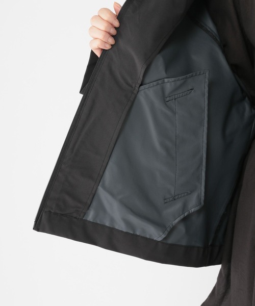 studio CLIP(スタディオクリップ)の「【撥水/防風】スタンドテントラインショートブルゾン(ブルゾン・レディース・ブラウン/ブラック・FREE)」の9枚目の写真