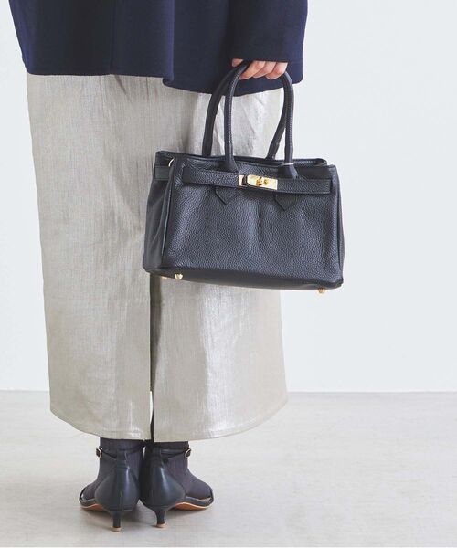 le.coeur blanc（ルクールブラン）の「《一部店舗/WEB限定》AULENTTIバックルベルト付ショルダー（ショルダーバッグ・レディース・ブラック/モカ・FREE）」の2枚目の写真