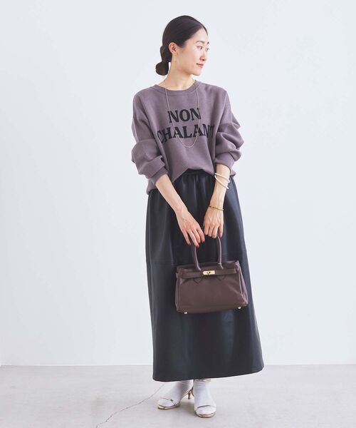 le.coeur blanc（ルクールブラン）の「《一部店舗/WEB限定》AULENTTIバックルベルト付ショルダー（ショルダーバッグ・レディース・ブラック/モカ・FREE）」の7枚目の写真