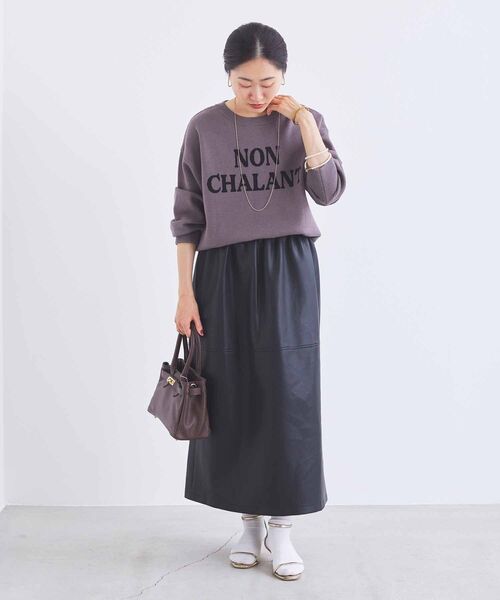 le.coeur blanc（ルクールブラン）の「《一部店舗/WEB限定》AULENTTIバックルベルト付ショルダー（ショルダーバッグ・レディース・ブラック/モカ・FREE）」の8枚目の写真