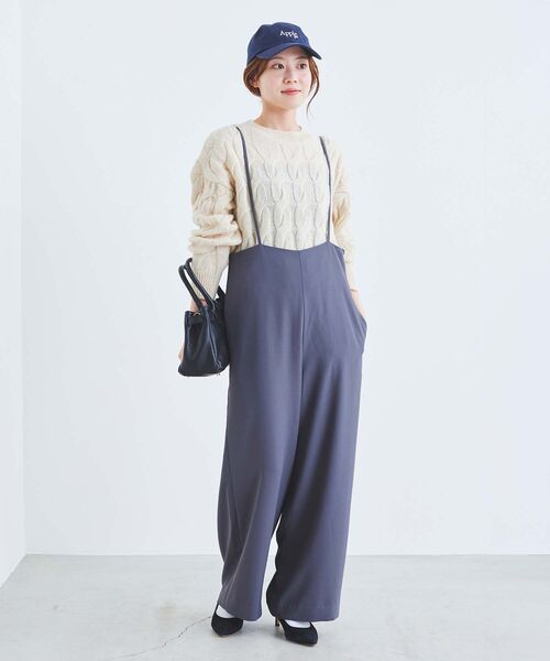 le.coeur blanc（ルクールブラン）の「《一部店舗/WEB限定》AULENTTIバックルベルト付ショルダー（ショルダーバッグ・レディース・ブラック/モカ・FREE）」の16枚目の写真