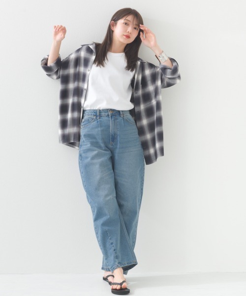OMNES(オムネス)の「メンズオンブレチェックシャツ(シャツ/ブラウス・メンズ・ブラック・MEDIUM/LARGE)」の20枚目の写真