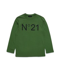 N°21（ヌメロ ヴェントゥーノ）の「N°21（ヌメロ ヴェントゥーノ）Kids & Junior ブランドロゴ長袖Tシャツカットソー（Tシャツ/カットソー）」