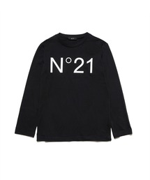 N°21（ヌメロ ヴェントゥーノ）の「N°21（ヌメロ ヴェントゥーノ）Kids & Junior ブランドロゴ長袖Tシャツカットソー（Tシャツ/カットソー）」