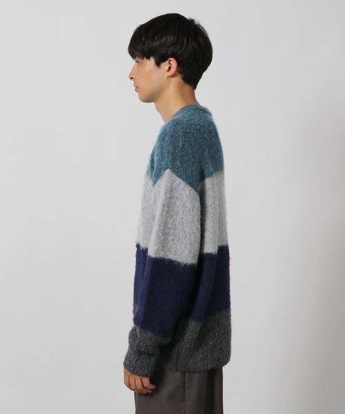 LAKOLE（ラコレ）の「カラーブロックニットプルオーバー/148834（ニット/セーター・メンズ・ブラウン/ブラック/ブルー・LARGE/MEDIUM/X-LARGE）」の9枚目の写真
