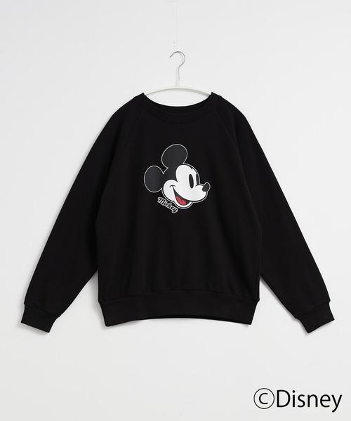 for/c(フォーシー)の「DISNEY MICKEY MOUSE / 裏毛スウェット(タイプA)【サスティナブル】(スウェット・レディース・ブラック/オフホワイト・M/L/LL)」の16枚目の写真