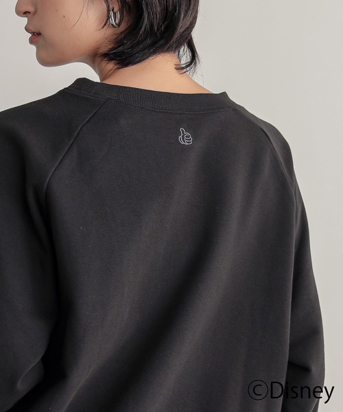 for/c(フォーシー)の「DISNEY MICKEY MOUSE / 裏毛スウェット(タイプA)【サスティナブル】(スウェット・レディース・ブラック/オフホワイト・M/L/LL)」の14枚目の写真