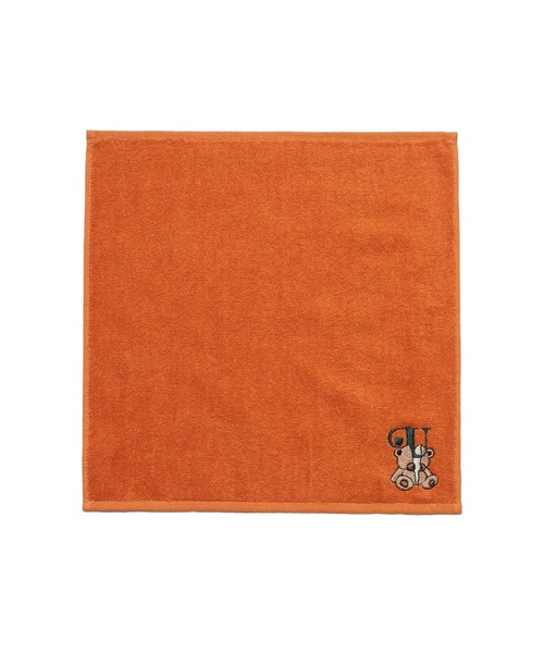 Hロゴ入りオレンジタオルハンカチ シーズン前お値引き HERMES ビーチタオル（UNDERCOVER ハンカチ