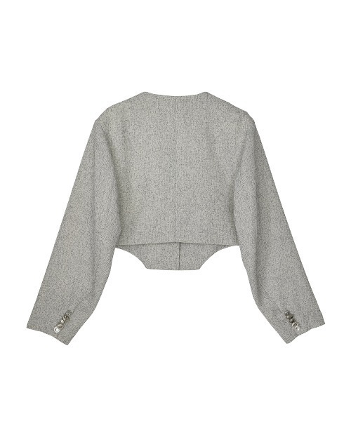 DEFORMATION SUMMER TWEED JACKET（ノーカラージャケット