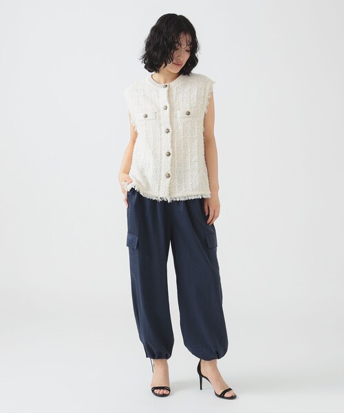 B:MING by BEAMS(ビーミングバイビームス)の「サテン カーゴ パンツ(S~M)(カーゴパンツ・レディース・レッド系その他3/オリーブ/ネイビー・SMALL/MEDIUM)」の11枚目の写真