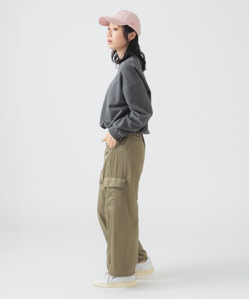 bming by BEAMS サテンカーゴパンツ 25SS B：MING by BEAMS カーゴパンツ サテン カーゴ パンツ（S〜M
