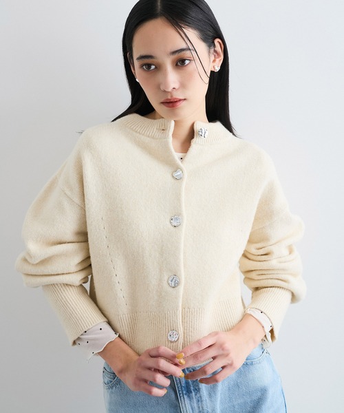 VIS(ビス)の「シアードット&リボン柄プルオーバー(Tシャツ/カットソー・レディース・オフホワイト/ブラック系その他・FREE)」の6枚目の写真