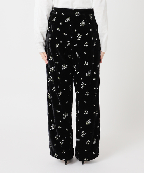 Spick & Span（スピックアンドスパン）の「ブーケエンブロイダリーストレートパンツ（スラックス・レディース・アイボリー/ブラック・38/36）」の18枚目の写真