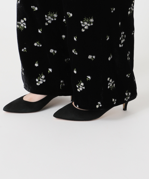 Spick & Span（スピックアンドスパン）の「ブーケエンブロイダリーストレートパンツ（スラックス・レディース・アイボリー/ブラック・38/36）」の22枚目の写真