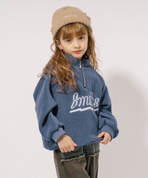 URBAN CHERRY（アーバンチェリー）の「ダメージデザインフロントロゴ刺繍ニットキャップ（ニットキャップ/ビーニー・キッズ・ブラウン/ピンク/ブラック/グレー・FREE）」の16枚目の写真