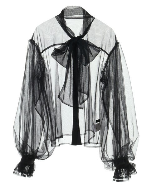 セール】RIBBON TULLE ブラウス（シャツ/ブラウス）｜Candy Stripper