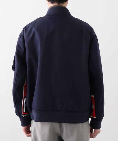 PARIS SAINT-GERMAIN(パリサンジェルマン)の「【Paris Saint-Germain / パリ・サン=ジェルマン】 VINTAGE SCARF BOMBER(MA-1・メンズ・ネイビー/ブラック・X-LARGE/LARGE/MEDIUM)」の5枚目の写真