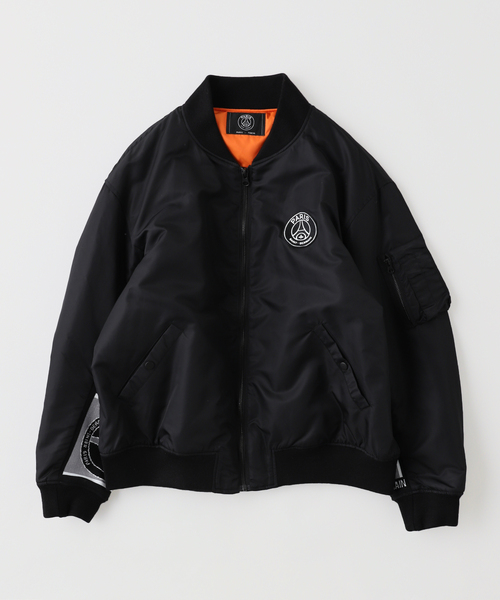 PARIS SAINT-GERMAIN(パリサンジェルマン)の「【Paris Saint-Germain / パリ・サン=ジェルマン】 VINTAGE SCARF BOMBER(MA-1・メンズ・ネイビー/ブラック・X-LARGE/LARGE/MEDIUM)」の6枚目の写真