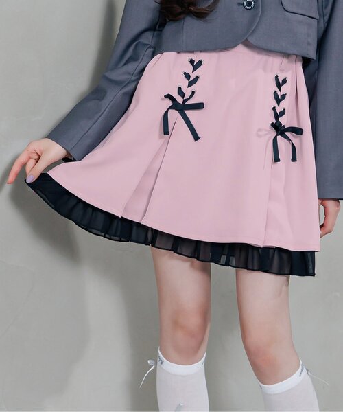 algy(アルジー)の「アソートガーリースカート(スカート・キッズ・ブラック/アイボリー/ピンク/オフホワイト・XXX-SMALL/XX-SMALL/X-SMALL/MEDIUM/SMALL)」の4枚目の写真