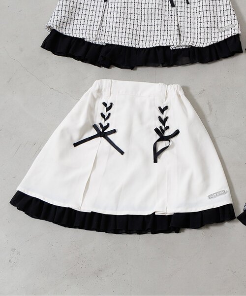 algy(アルジー)の「アソートガーリースカート(スカート・キッズ・ブラック/アイボリー/ピンク/オフホワイト・XXX-SMALL/XX-SMALL/X-SMALL/MEDIUM/SMALL)」の2枚目の写真