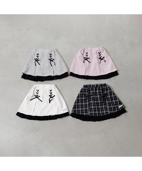 algy(アルジー)の「アソートガーリースカート(スカート・キッズ・ブラック/アイボリー/ピンク/オフホワイト・XXX-SMALL/XX-SMALL/X-SMALL/MEDIUM/SMALL)」の12枚目の写真