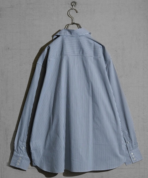 Naive magic(ナイーブマジック)の「【a】〔Naive magic〕ポリエステルブロード アシンメトリーシャツ(シャツ/ブラウス・メンズ・ブラック系その他/ブルー系その他/ブラック/ホワイト・LARGE/MEDIUM)」の7枚目の写真