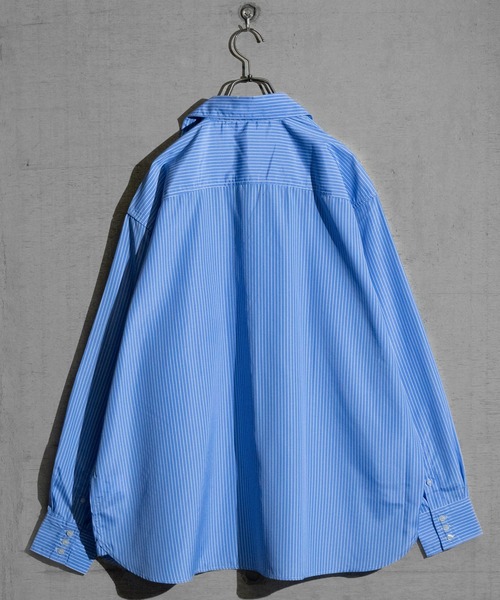 Naive magic(ナイーブマジック)の「【a】〔Naive magic〕ポリエステルブロード アシンメトリーシャツ(シャツ/ブラウス・メンズ・ブラック系その他/ブルー系その他/ブラック/ホワイト・LARGE/MEDIUM)」の8枚目の写真