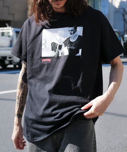 THRASHER(スラッシャー)の「TOY MACHINE TEMPLETON S/S T-SHIRTS/スラッシャーボックスシルエット前面プリント半袖Tシャツ(Tシャツ/カットソー・メンズ・ブラック・MEDIUM/LARGE/X-LARGE)」の8枚目の写真