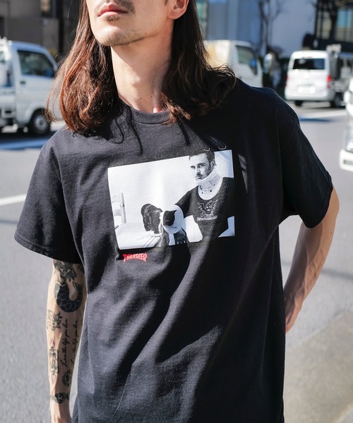 THRASHER(スラッシャー)の「TOY MACHINE TEMPLETON S/S T-SHIRTS/スラッシャーボックスシルエット前面プリント半袖Tシャツ(Tシャツ/カットソー・メンズ・ブラック・MEDIUM/LARGE/X-LARGE)」の7枚目の写真