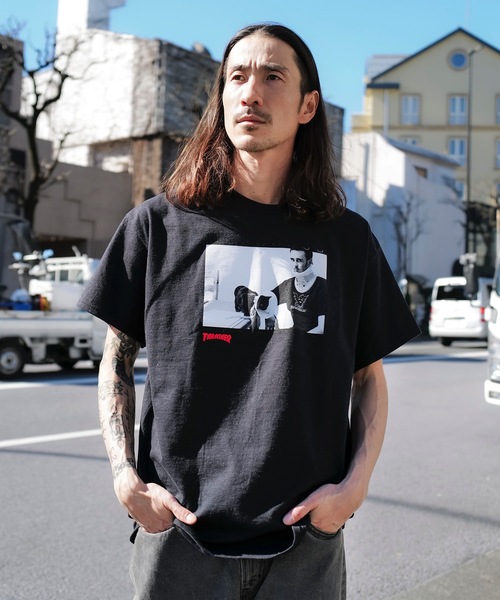 THRASHER(スラッシャー)の「TOY MACHINE TEMPLETON S/S T-SHIRTS/スラッシャーボックスシルエット前面プリント半袖Tシャツ(Tシャツ/カットソー・メンズ・ブラック・MEDIUM/LARGE/X-LARGE)」の4枚目の写真