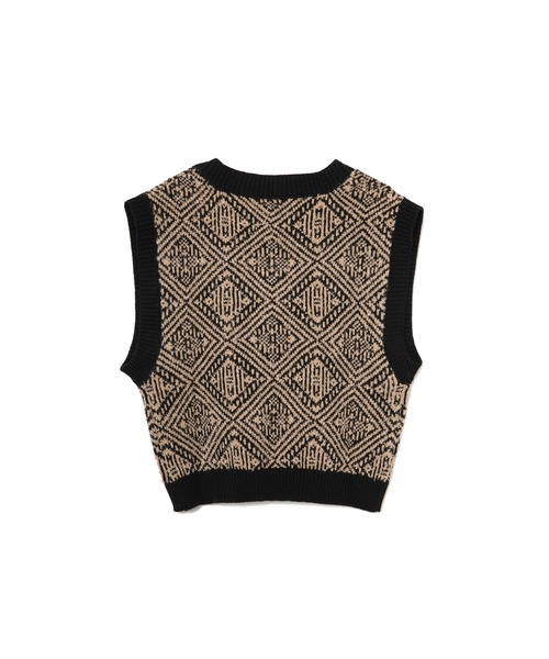 AMERICAN RAG CIE（アメリカンラグシー）の「【ARC】深Vネックベスト（ベスト・レディース・アイボリー/ベージュ・FREE）」の7枚目の写真