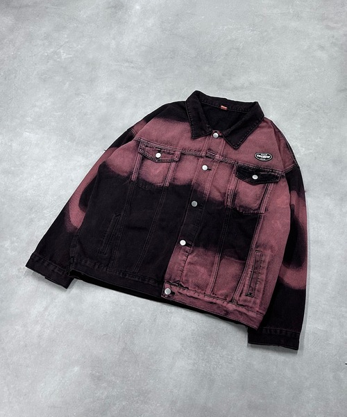 ヴィンテージ加工デニムジャケット（デニムジャケット）｜B.R.U（ブル）