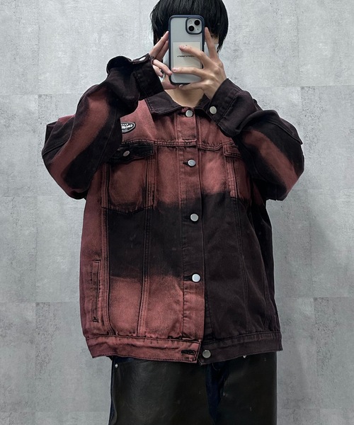 ヴィンテージ加工デニムジャケット（デニムジャケット）｜B.R.U（ブル）