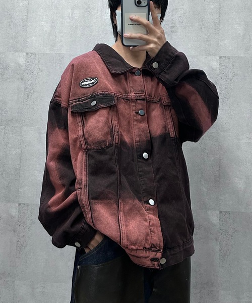 ヴィンテージ加工デニムジャケット（デニムジャケット）｜B.R.U（ブル）