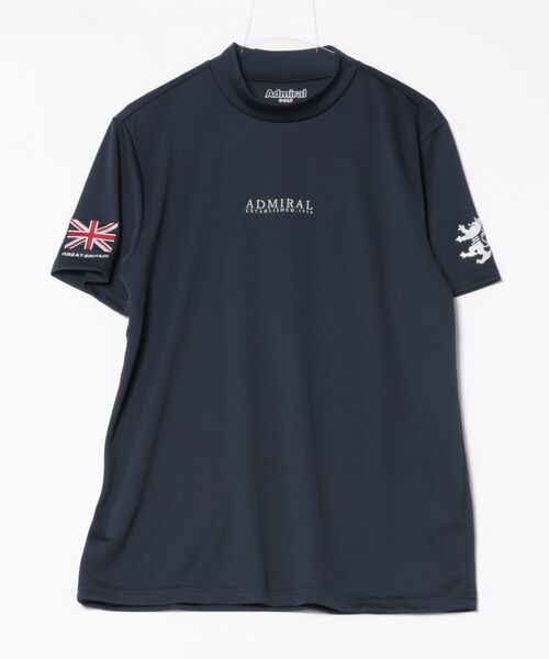 Admiral Golf（アドミラル　ゴルフ）の「ﾌﾗｯｸﾞ ﾓｯｸﾈｯｸｼｬﾂ（ポロシャツ・メンズ・ホワイト/ネイビー/ブラック・L/M/LL）」の3枚目の写真