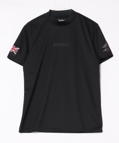 Admiral Golf（アドミラル　ゴルフ）の「ﾌﾗｯｸﾞ ﾓｯｸﾈｯｸｼｬﾂ（ポロシャツ・メンズ・ホワイト/ネイビー/ブラック・L/M/LL）」の2枚目の写真