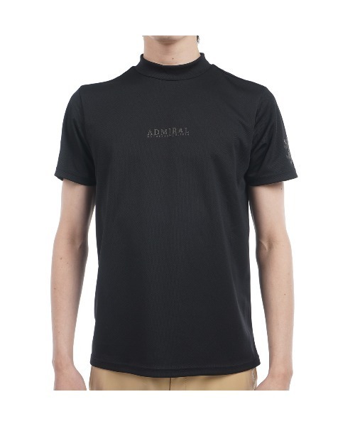 Admiral Golf（アドミラル　ゴルフ）の「ﾌﾗｯｸﾞ ﾓｯｸﾈｯｸｼｬﾂ（ポロシャツ・メンズ・ホワイト/ネイビー/ブラック・L/M/LL）」の7枚目の写真