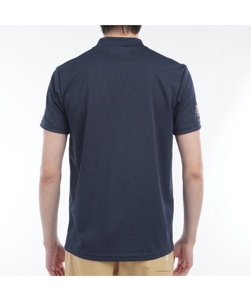 Admiral Golf（アドミラル　ゴルフ）の「ﾌﾗｯｸﾞ ﾓｯｸﾈｯｸｼｬﾂ（ポロシャツ・メンズ・ホワイト/ネイビー/ブラック・L/M/LL）」の12枚目の写真