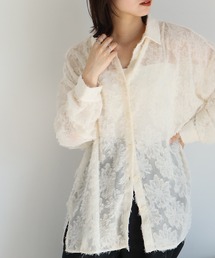 NOGLE | 【NOGLE/ノグル】シアーフリンジオーバーシャツ(シャツ/ブラウス)