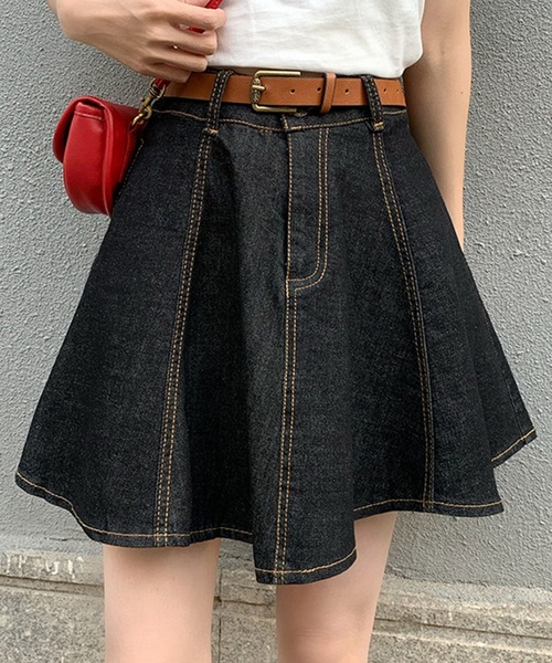 DAY CLOSET（デイ クローゼット）の「デニムスカート（デニムスカート・レディース・ブラック・X-LARGE）」の7枚目の写真