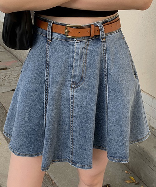 DAY CLOSET（デイ クローゼット）の「デニムスカート（デニムスカート・レディース・ブラック・X-LARGE）」の9枚目の写真