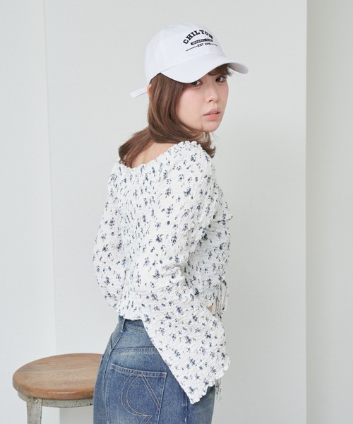 RAY CASSIN（レイカズン）の「ドロストシャーリングトップス /　ブラウス（シャツ/ブラウス・レディース・ミント/アイボリー/ホワイト系その他2・FREE）」の18枚目の写真