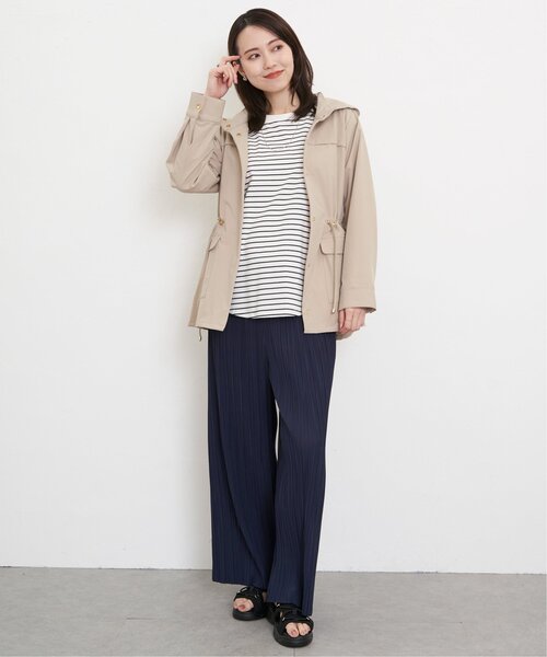 ikka（イッカ）の「コットンUSA裾ラウンドロンT（Tシャツ/カットソー・レディース・ダークベージュ/その他1/オフホワイト/チャコールグレー・S/M/L）」の15枚目の写真