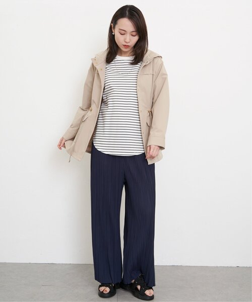 ikka（イッカ）の「コットンUSA裾ラウンドロンT（Tシャツ/カットソー・レディース・ダークベージュ/その他1/オフホワイト/チャコールグレー・S/M/L）」の16枚目の写真