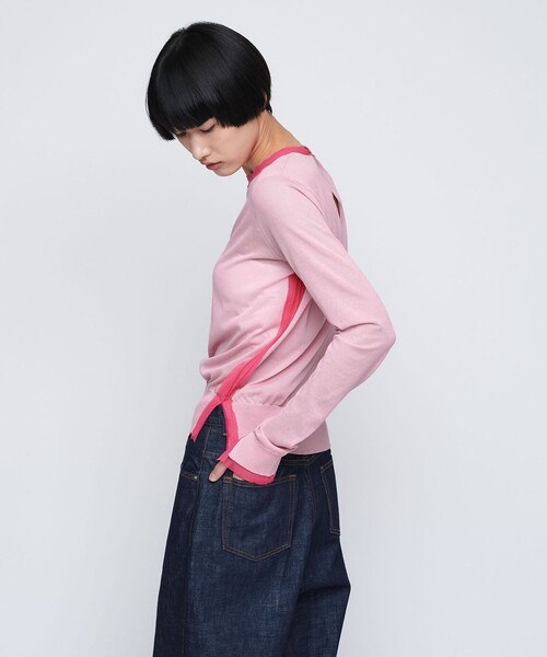 ニット セーター 「AEWEN MATOPH」シフォンコンビ プルオーバー レディース AEWEN MATOPH ニット セーター 「AEWEN MATOPH」シフォンコンビ