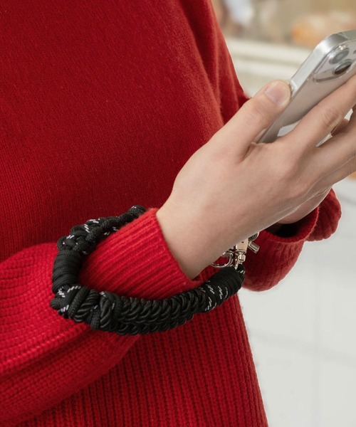 HIGHTIDE(ハイタイド)の「A SCENE Design paracord Strap エーシーン デザイン パラコード ハンドストラップ ロープ カラビナ付き スマホ 携帯電話 全機種対応(スマホグッズ・レディース・ブラック/ブルー/シルバー/イエロー/その他1・FREE)」の13枚目の写真